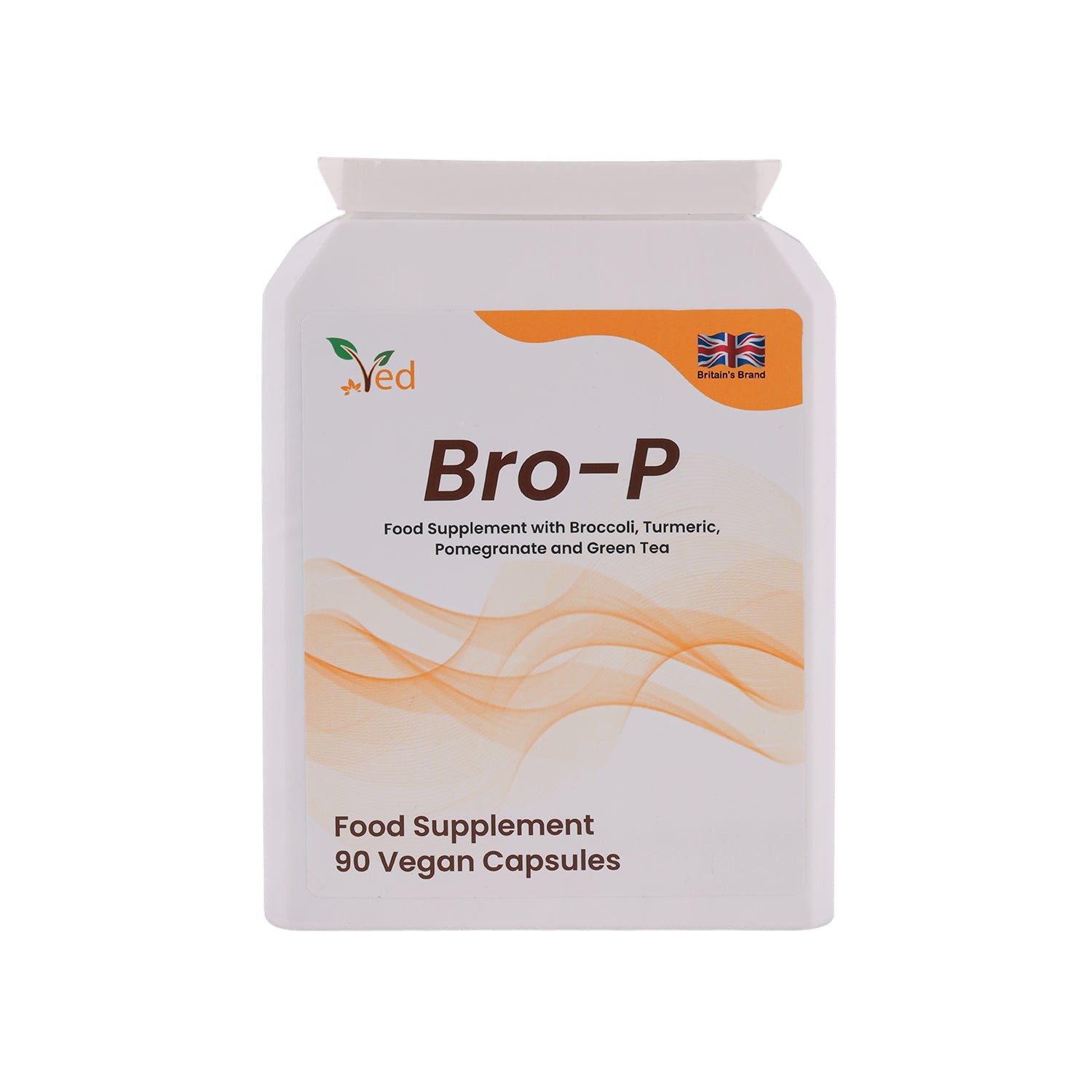 BRO-P Polyphenol Daily Antioxidant Support Capsules, Vegan 90 Capsules, 45 Days Supply