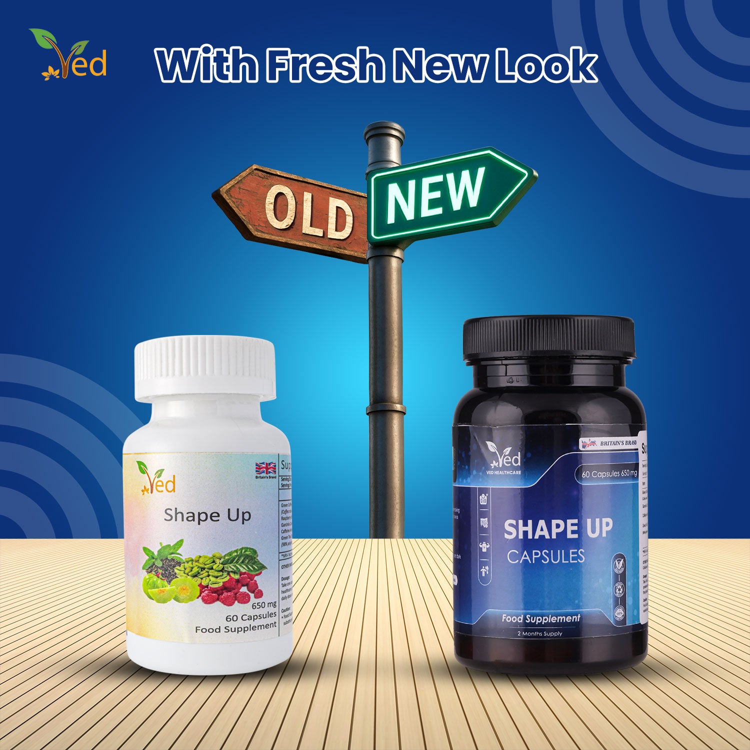 Ved's Shape Up Slimming Capsule, Garcinia cambogia & Green Tea Extract, 60 Vegan Capsule (60 Days Supply).