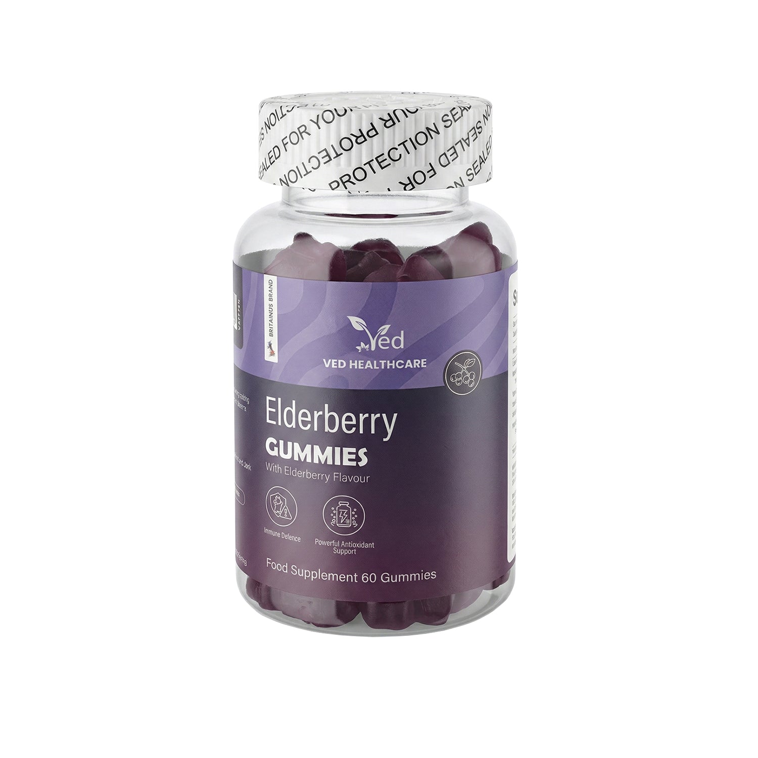 Ved Elderberry Gummies; 60 Chews 30 Days’ Supply