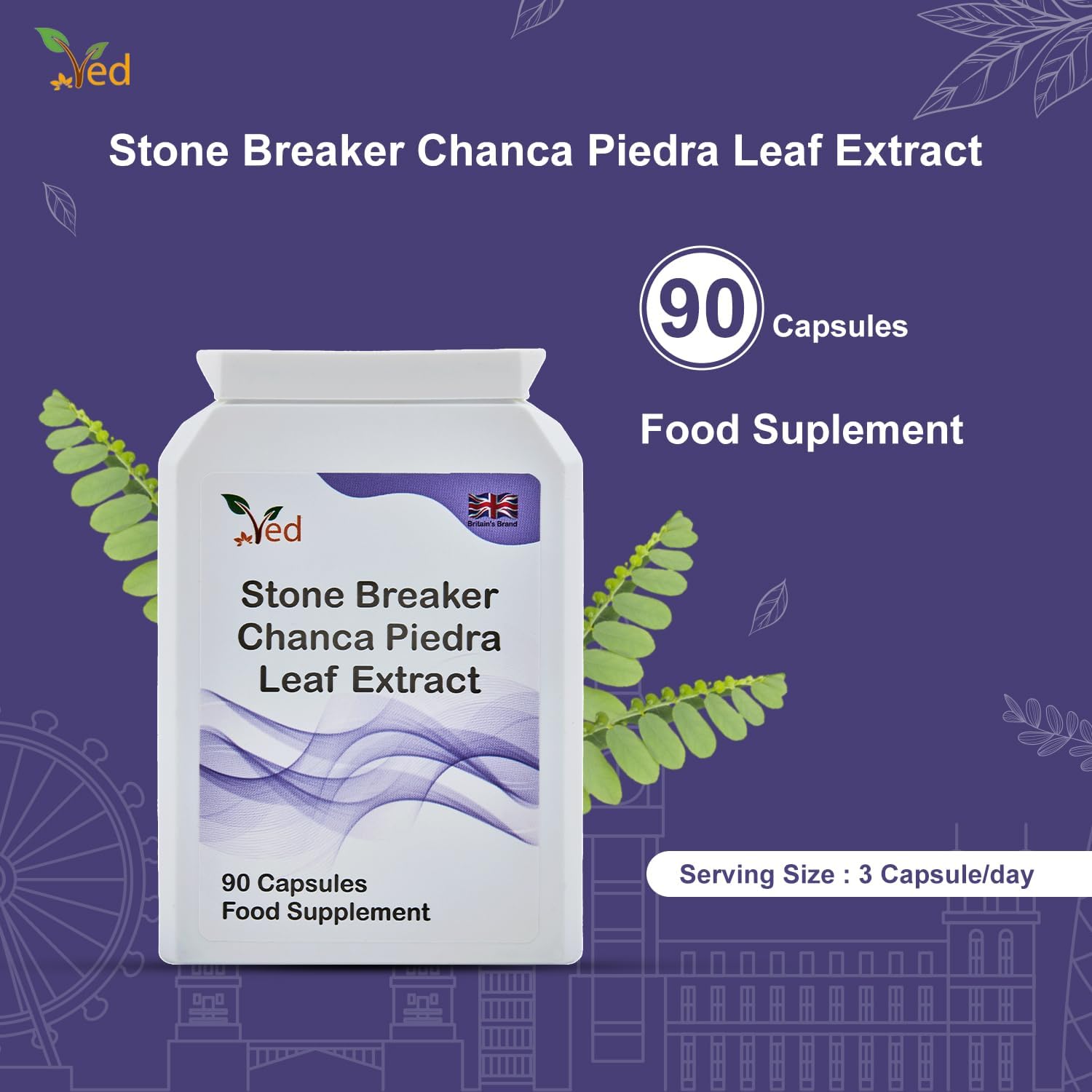 Ved Stone Breaker, 90capsule (30 Days Supply)