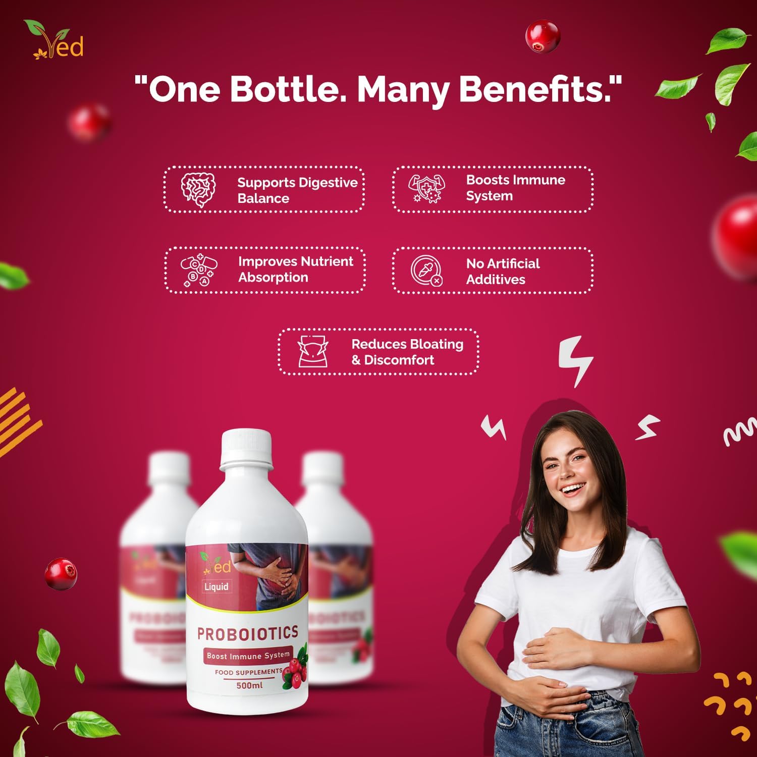 Ved Probiotics & Enzymes 500 ML.