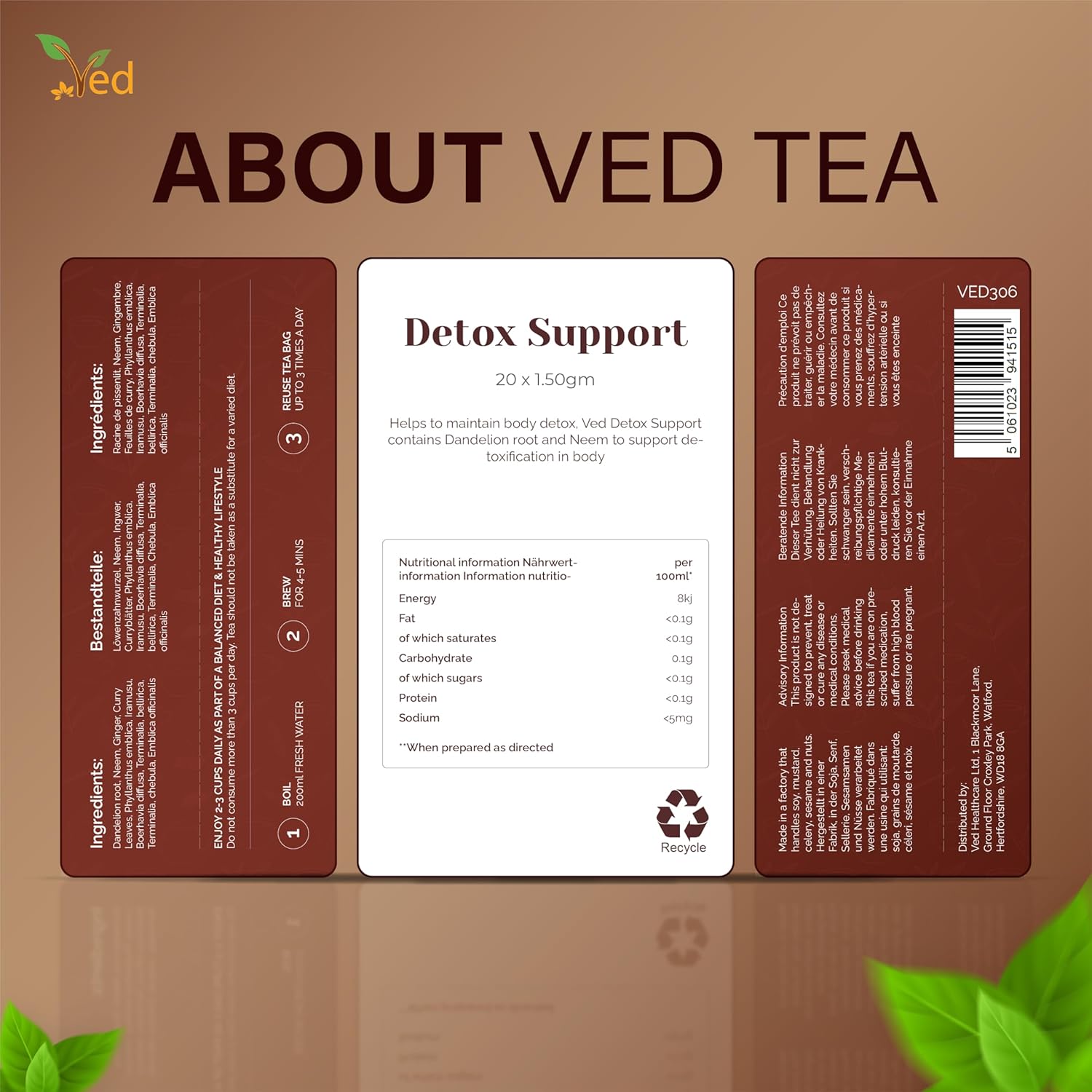 Ved Tea bag 20 Tea Bags (Detox Support Tea)