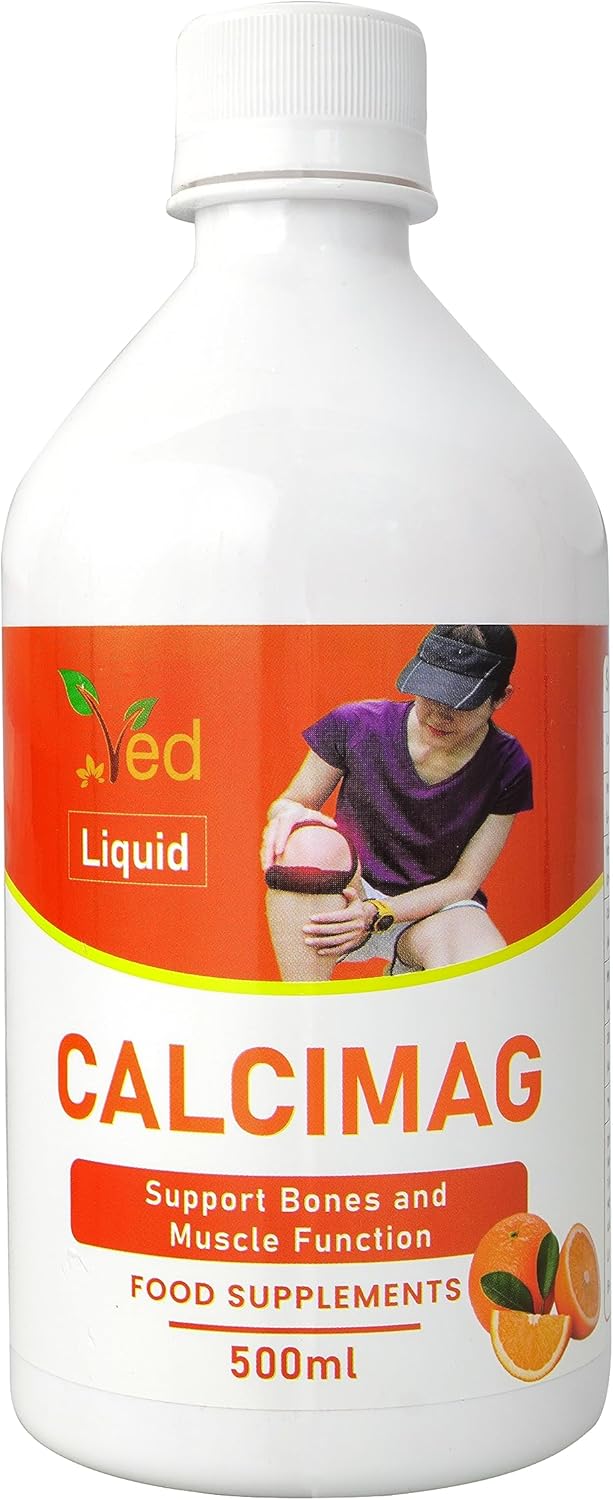 Ved Calcium, Magnesium, Vitamin D3 and Zinc Vegan Liquid Supplement, 500 ml.
