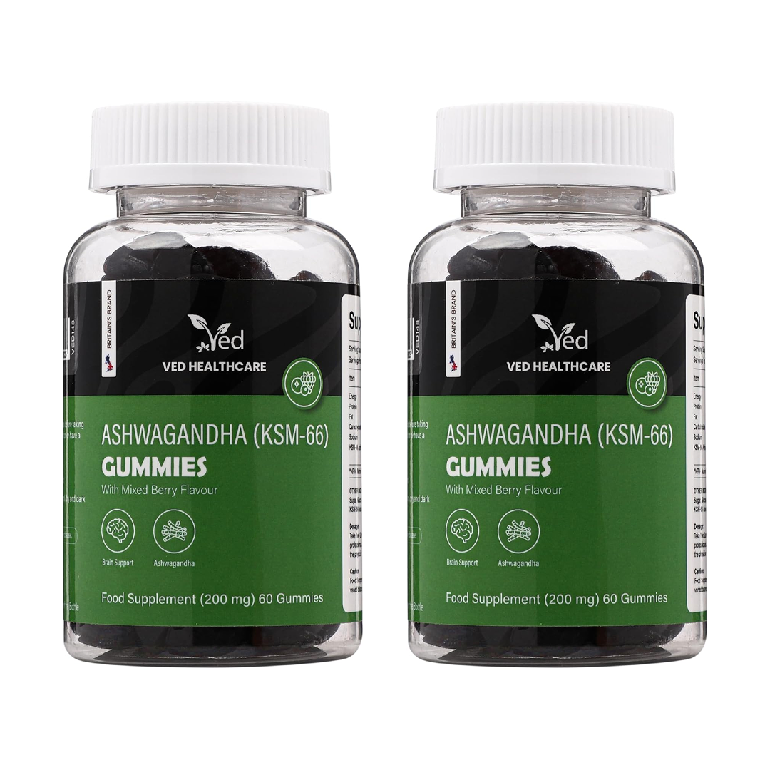 Ved Ashwagandha (KSM-66) Gummies (Pack of 2)