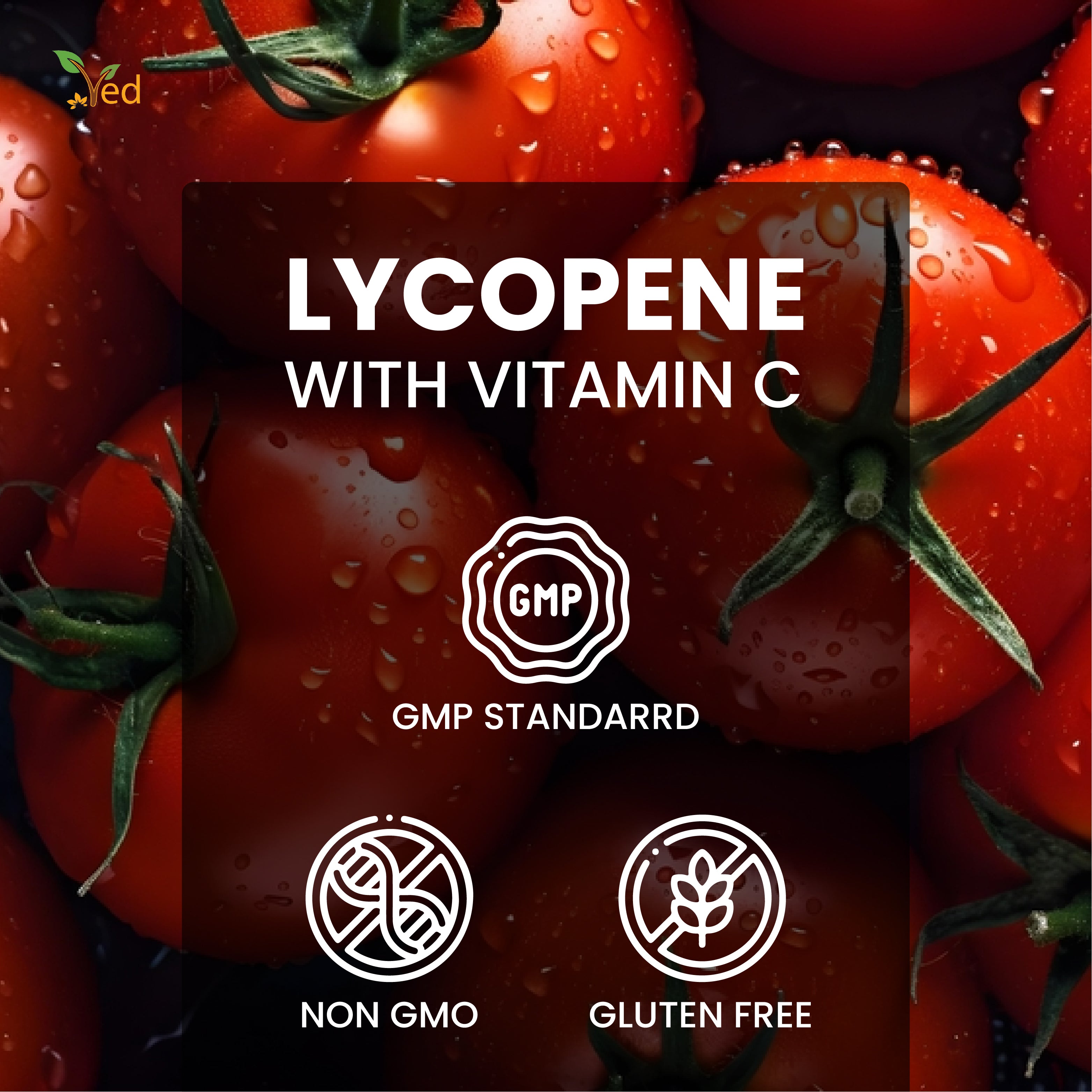 Ved Lycopene Supplement | 100mg 90 Tablets (Pack of 2)