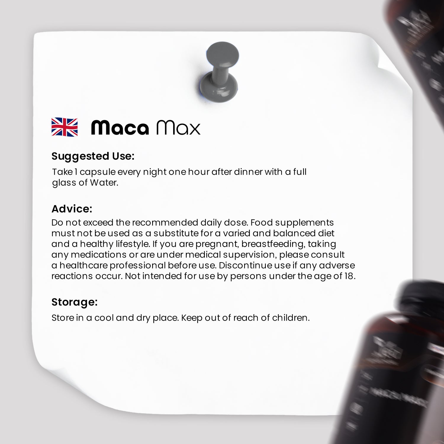 Maca Root Capsules 5550mg (High Strength) – 180 Vegan Black & Yellow Maca Capsules - 6 Month Supply – GMP Certified – with L-Arginine, Panax Ginseng, Black Pepper & Zinc