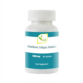 Reduced L Glutathione 1000mg x 90 Tablets. with 500mg L-Glutathione, 300mg Collagen, and 200mg Vitamin C per Tablet