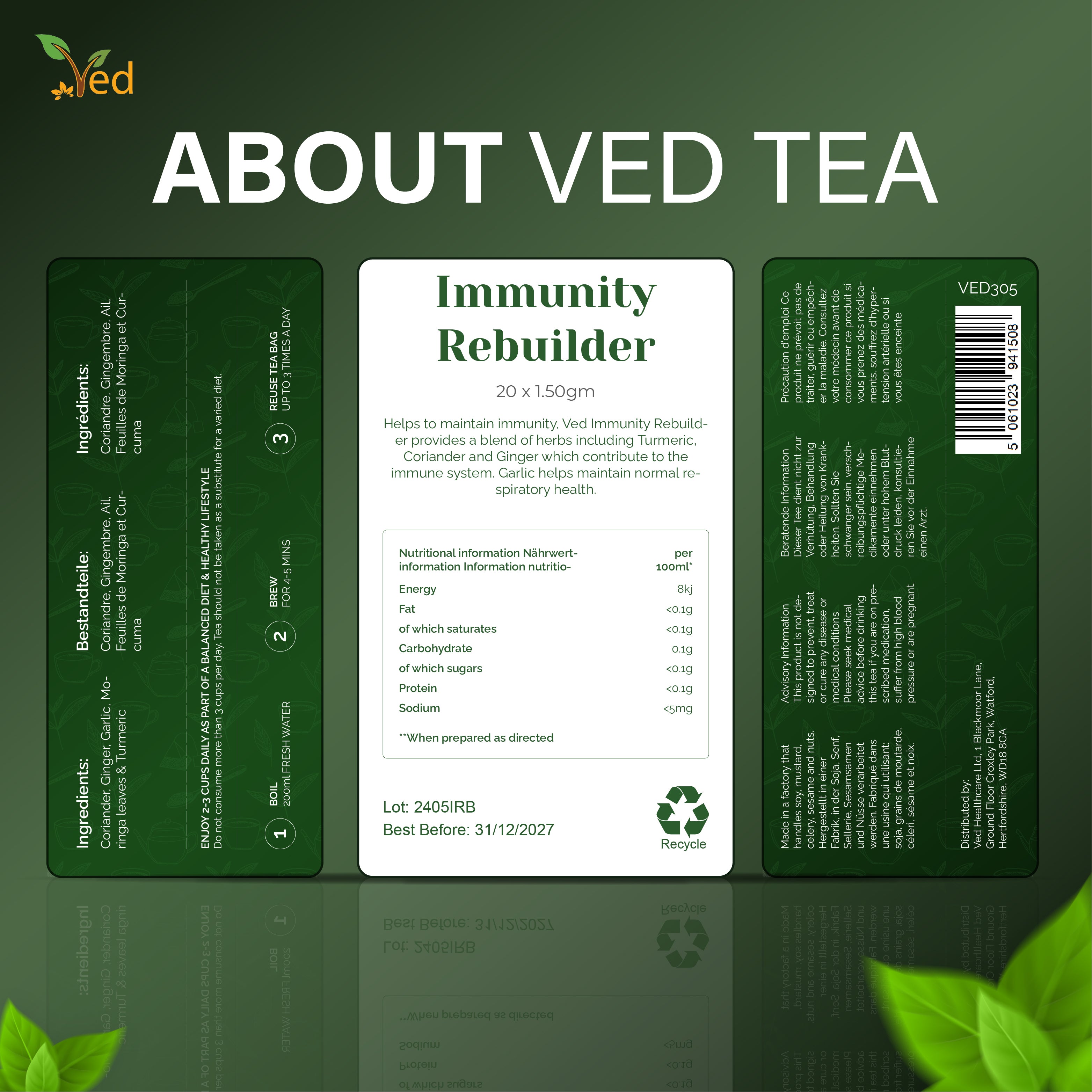 Ved Tea bag 20 Tea Bags (Immunity Rebuilder Tea)
