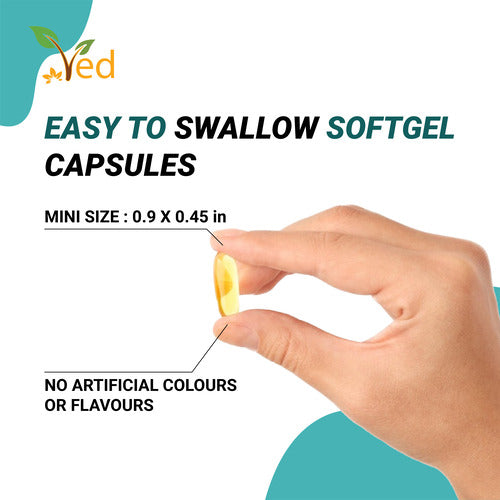 Ved Omega 3-6-9 food supplement, 1000 mg 90 soft gel - 90 Days’ supply.