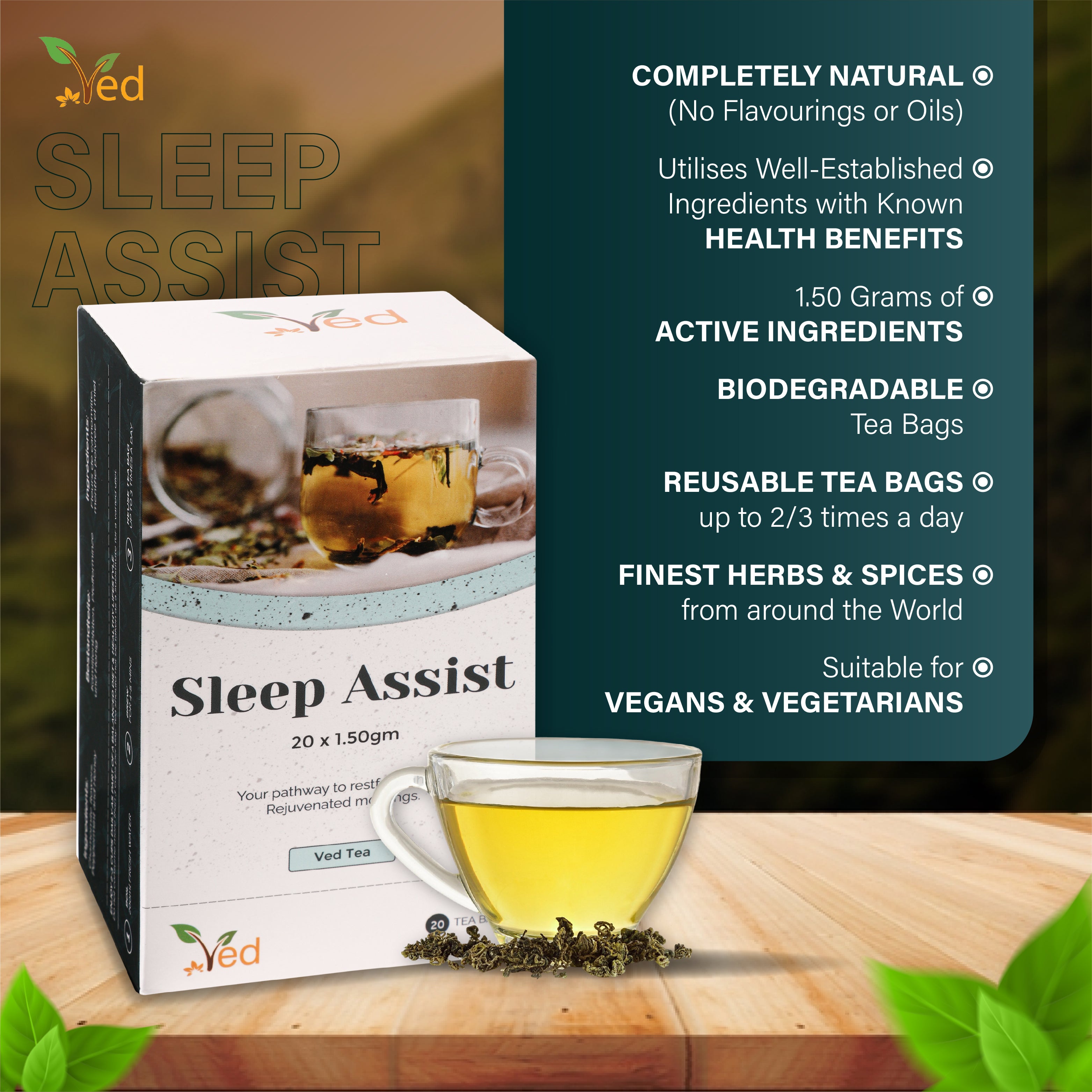 Ved Tea bag 20 Tea Bags (Sleep Assist Tea)