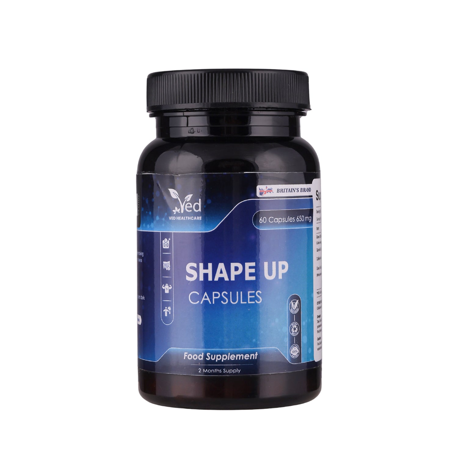Ved's Shape Up Slimming Capsule, Garcinia cambogia & Green Tea Extract, 60 Vegan Capsule (60 Days Supply).