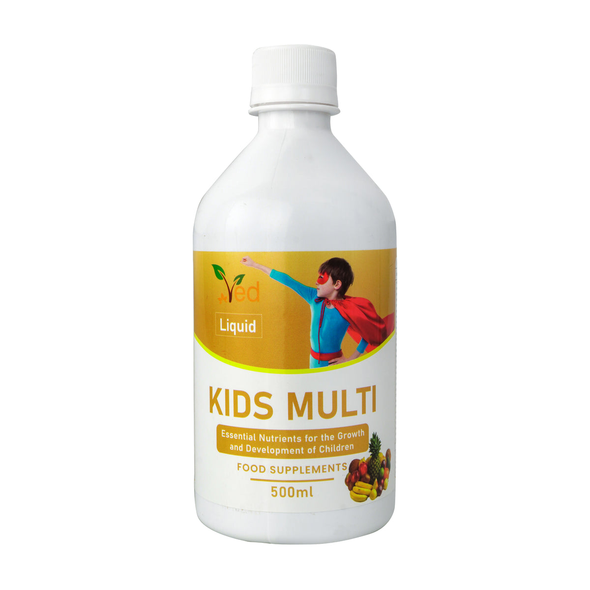 Ved Kids Multi Immune Support for Children, Natural Mix Fruit Flavour, 500ml(33 Days Supply).
