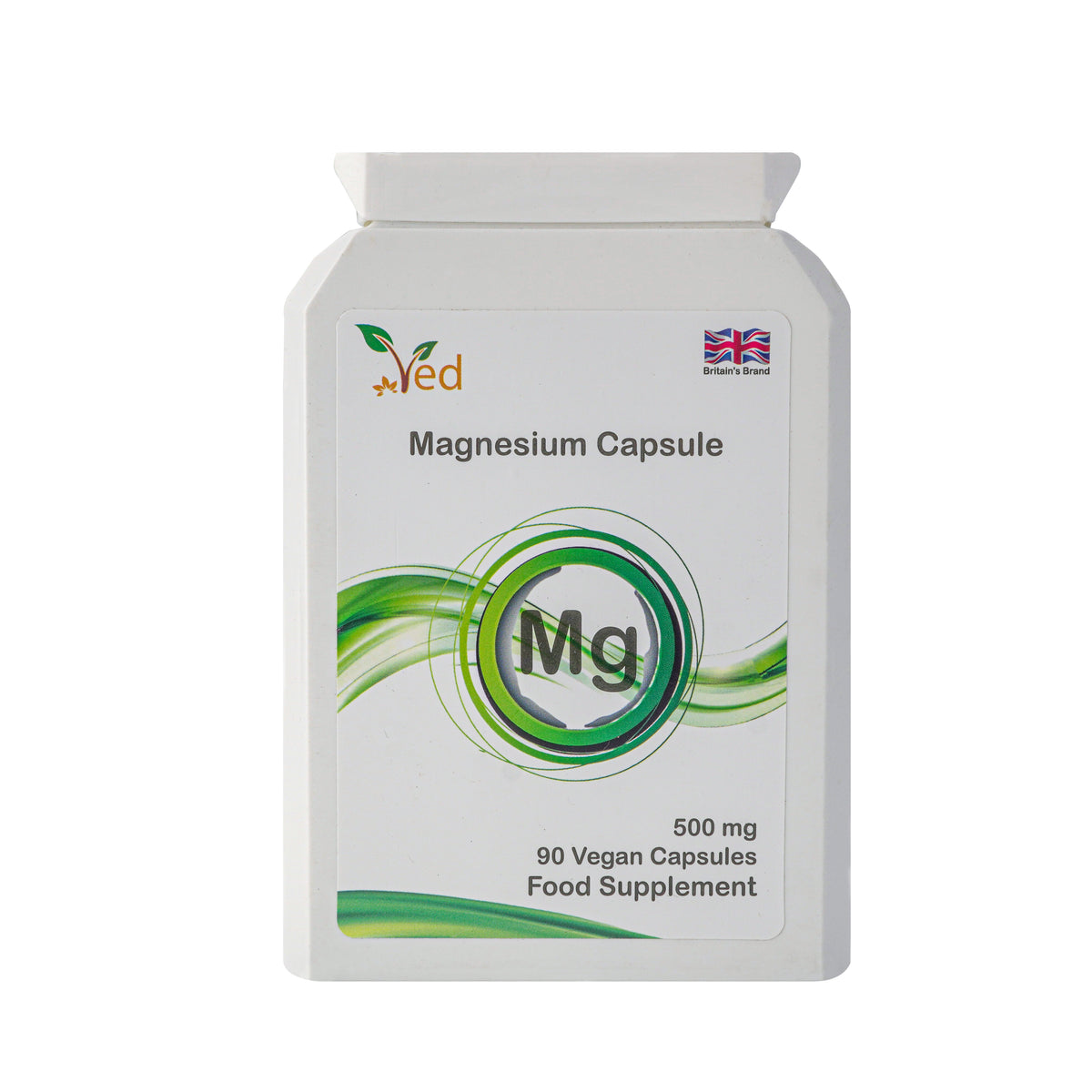 Ved's Extra Strength Magnesium Citrate 500 mg| Food Supplement | 90 Veg Capsule| 90 Day Supply