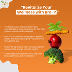 BRO-P Polyphenol Daily Antioxidant Support Capsules, Vegan 90 Capsules, 45 Days Supply