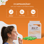 BRO-P Polyphenol Daily Antioxidant Support Capsules, Vegan 90 Capsules, 45 Days Supply