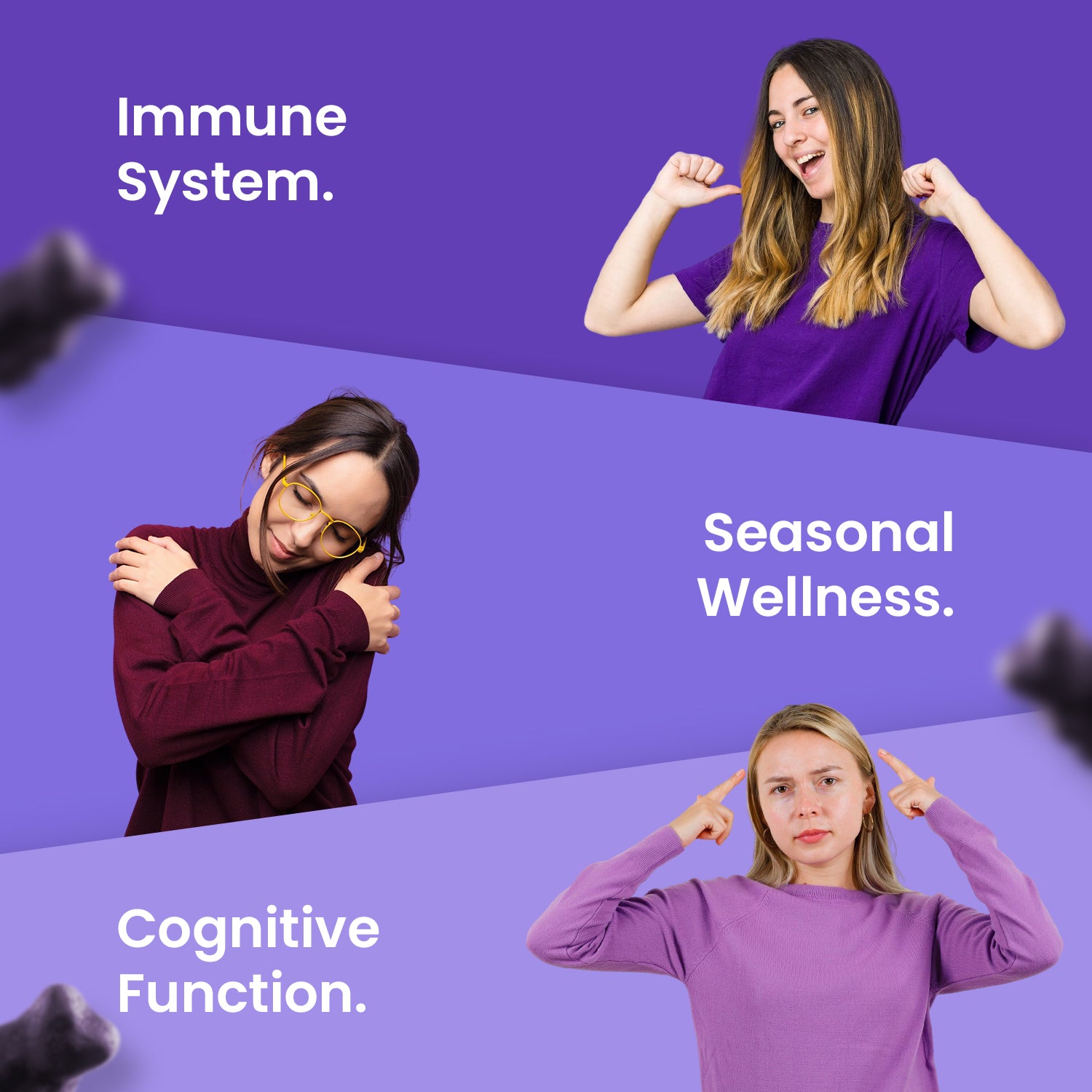 Ved Elderberry Gummies;  60 Chews 30 Days’ Supply