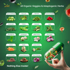 Ved Balance of Veggies Supplements, Fresh Formula with Vitamins and Minerals from Vegetables, 90 Vegan Capsules
