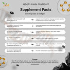 VED GarliGut, 90 Softgels, Fermented & Odorless Black Garlic Supplement with chamomile flower, peppermint leaf, caraway fruit, angelica archangelica root, rosemary leaf, Non-GMO, Halal, 3 Softgels/Day