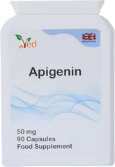 Ved Apigenin 50mg, Optimal Dose for Sleep & Relaxation Support, Grapefruit Source, 90 Count,(3 Months Supply)