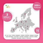 Fiber Vegan Gummies, 90 Gummies, 1 Month Supply, Strawberry Flavour, Vitamin B12 & B6, 3 Per Day, Gluten-Free - by VED