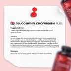 Glucosamine Sulfate & Chondroitin Complex with MSM, Turmeric, Hyaluronic Acid & Vitamin C – 180 Capsules (2 Per Day, Up to 3 Months Supply) – Non-GMO.