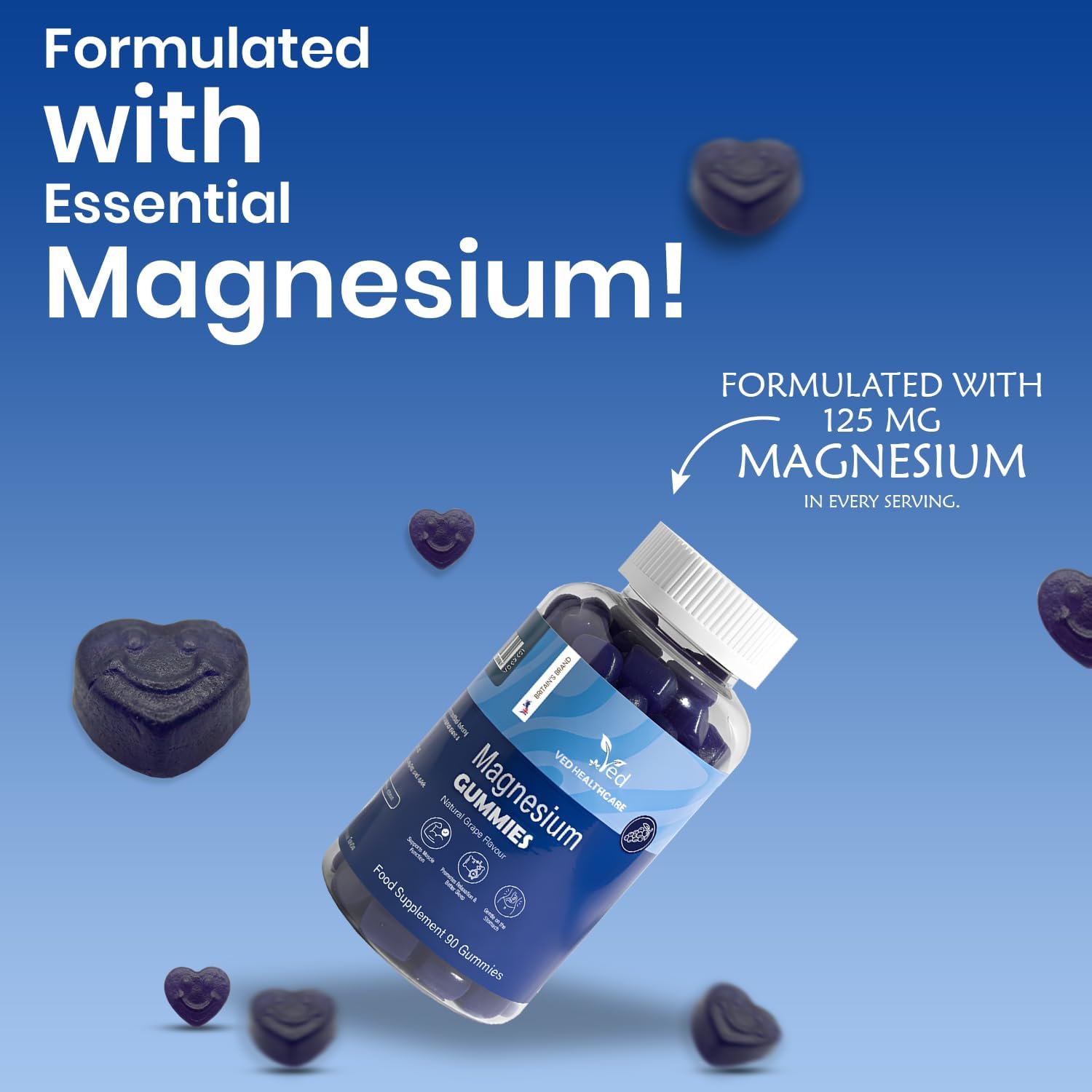 Magnesium Gummies, (90 Gummy)