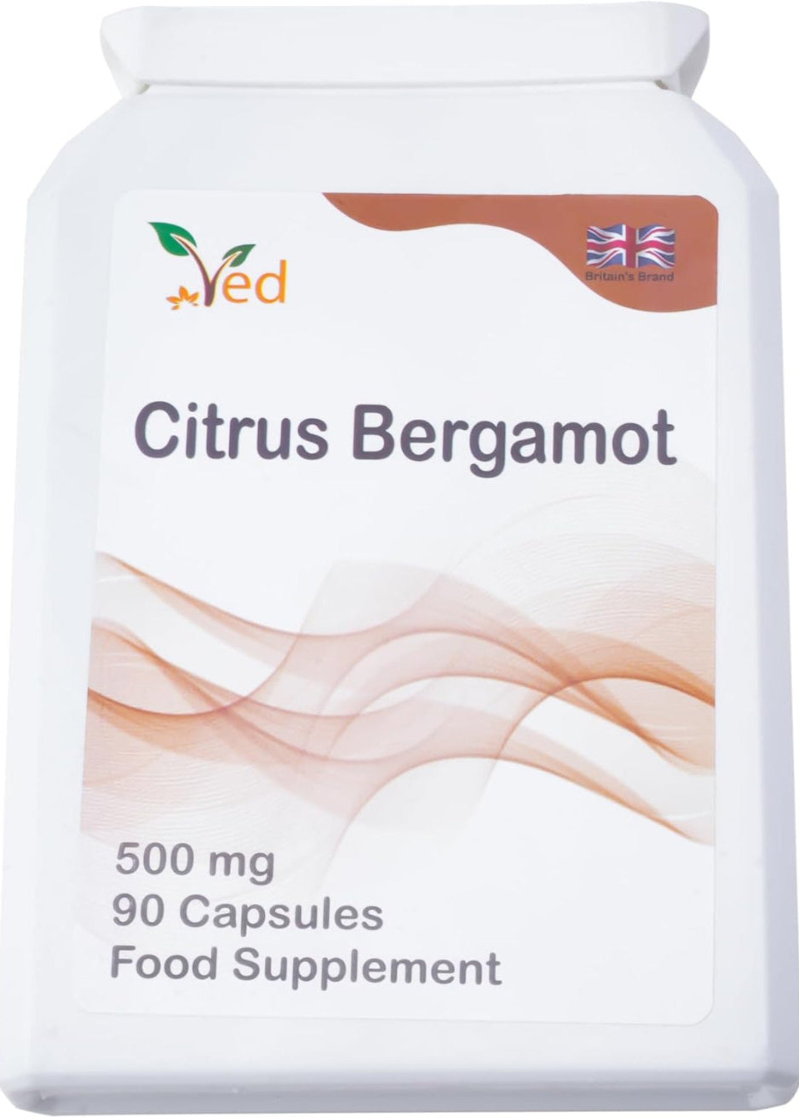 Supplement container labeled 'Citrus Bergamot' with Yed logo on a white background