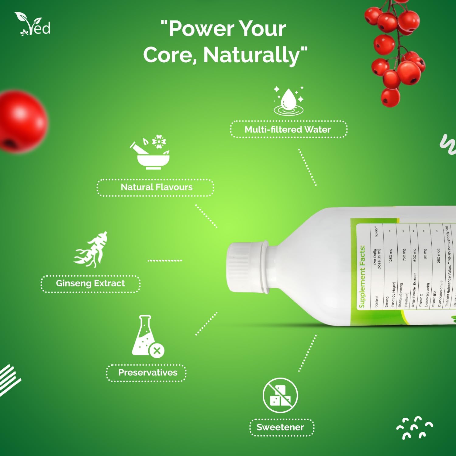 Ved Ginseng liquid Food Supplement (500 ml)