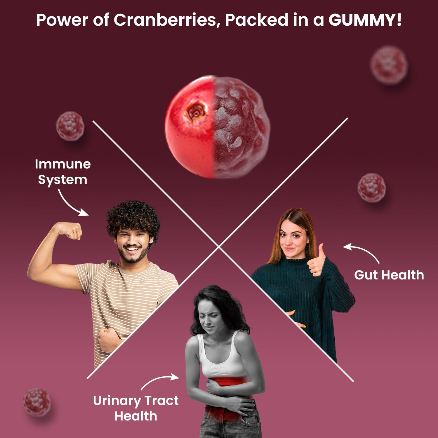 VED Cranberry Gummies 60 Vegan Gummies.
