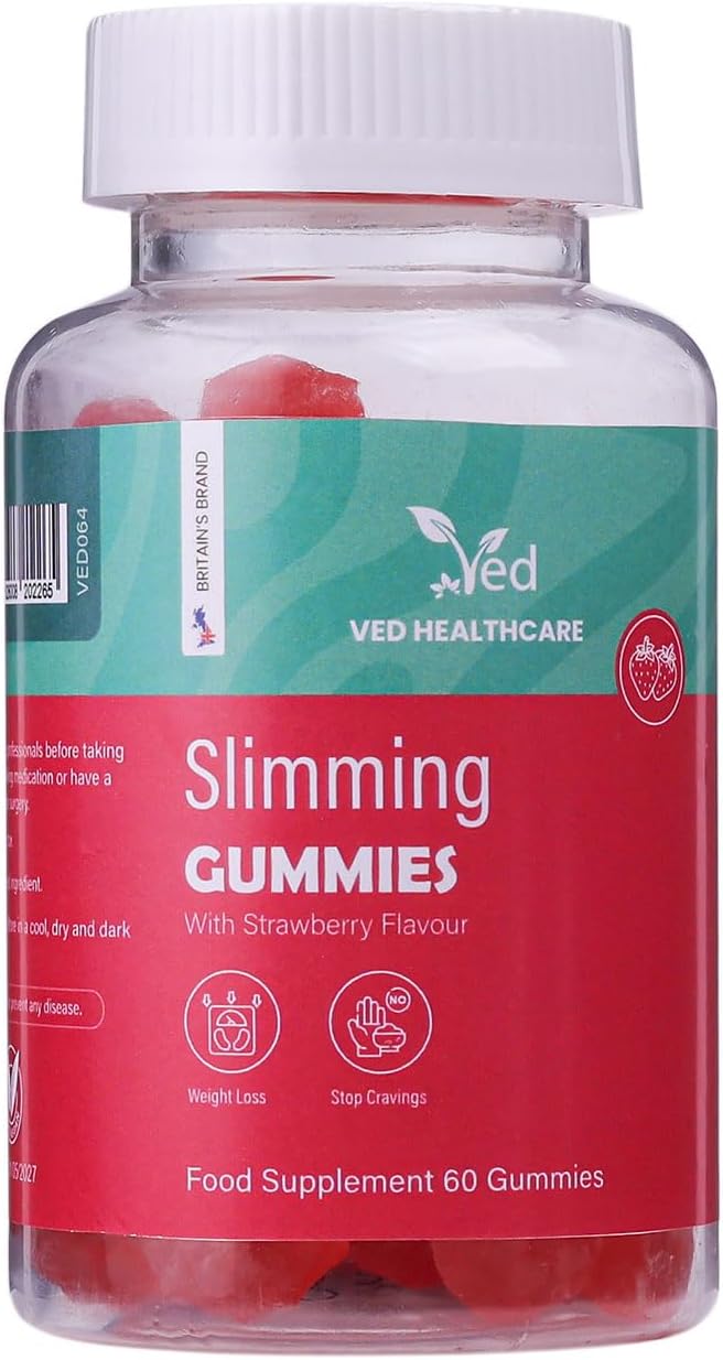 Ved Garcinia Cambogia Gummies, Weight loss Supplement for Maximum Results & Aid for Slimming, Suitable for Men and Women- 60 Chews 30 Days’ Supply.