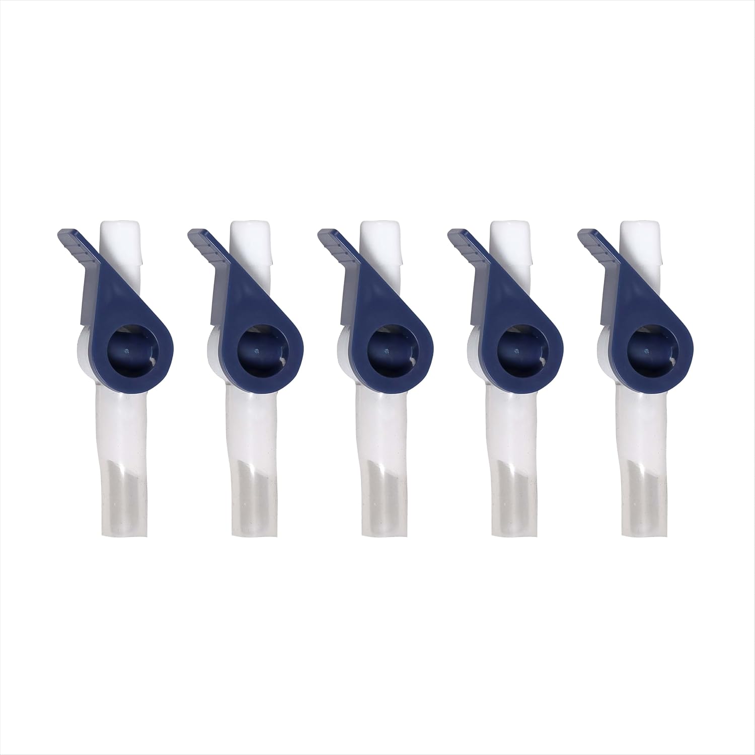 Ved Catheter Valve for Urine Drainage, Comfortable Easy to Use Lever Tap with Smooth Edges and Soft Silicone Tubing - an Effective Alternative to Leg Bags (Pack of 5)