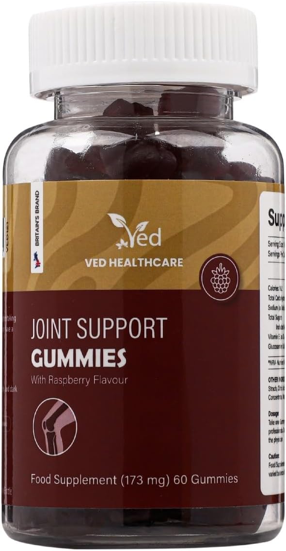 Ved Joint Support Supplement Gummies for Adults, Men and Women, Chewable Joint Support Gummy,173 mg per Serving, 60 Gummies(60 Days Supply)