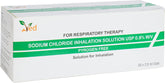 VED Isotonic Inhalation Saline Solution, 0.9% Sodium Chloride (NaCl), 2.5 ml Unit Dose Vials for Adult & Child (0.9%, 50, Count)