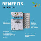 VED Distress Complex Probiotics and Prebiotics Complex - 10 Billion CFU - 28 Probiotic Complex Capsules for Women & Men - Lactobacillus Piantarum, Casei, Rhamnosus, 28 Days Supply.(peck of 2)