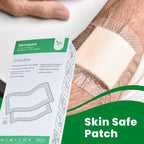 VED Dermapore Adhesive Wound Dressing- Suitable for cuts and grazes, Diabetic Leg ulcers, venous Leg ulcers, Small Pressure sores- Medium, 9 x 25 cm (Pack of 25).