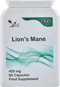 Ved Lion’s Mane Supplement 450mg, 90 Capsule (3 Months Supply)