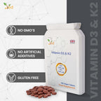 VED Vitamin D3 K2 1000 IU , 180 Vegan Tablets, 6 Month Supply