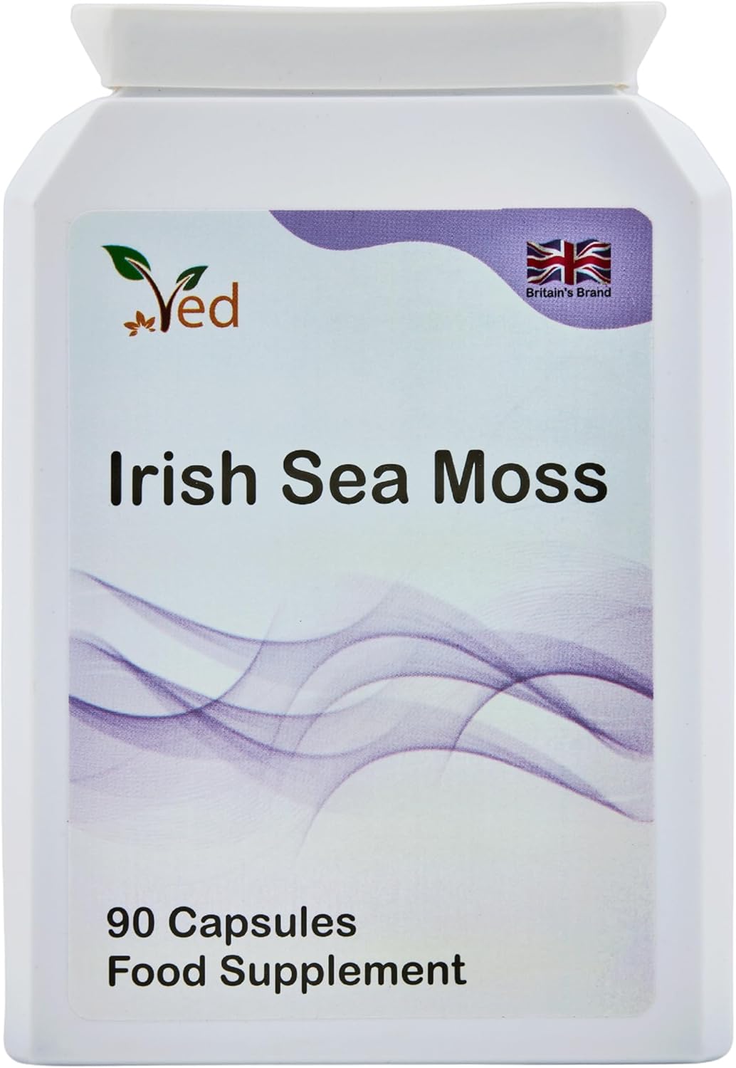 Ved Organic Irish Sea Moss (Chrondrus crispus) 1200 mg 90 Capsules (45 Days Supply)