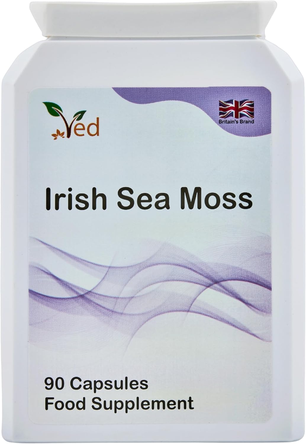 Ved Organic Irish Sea Moss (Chrondrus crispus) 1200 mg 90 Capsules (45 Days Supply)