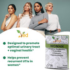 Ved Woman Complex Probiotics and Prebiotics Complex - 10 Billion CFU - 20 Live Bacterial Cultures - 28 Probiotic Complex Capsules for Children - Lactobacillus crispatus, Silicon dioxide.(Peck of 2)