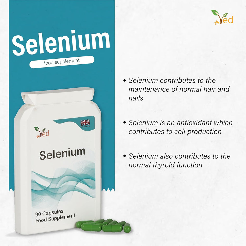 Ved Selenium 200mcg, 90 Capsule (3 Months Supply)