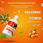 Ved Calcium, Magnesium, Vitamin D3 and Zinc Vegan Liquid Supplement, 500 ml.