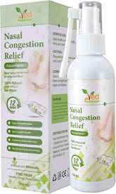 Aquamarine Nasal Congestion Relief: Instant Relief Nasal Spray for Allergies & Congestion (100 ml)