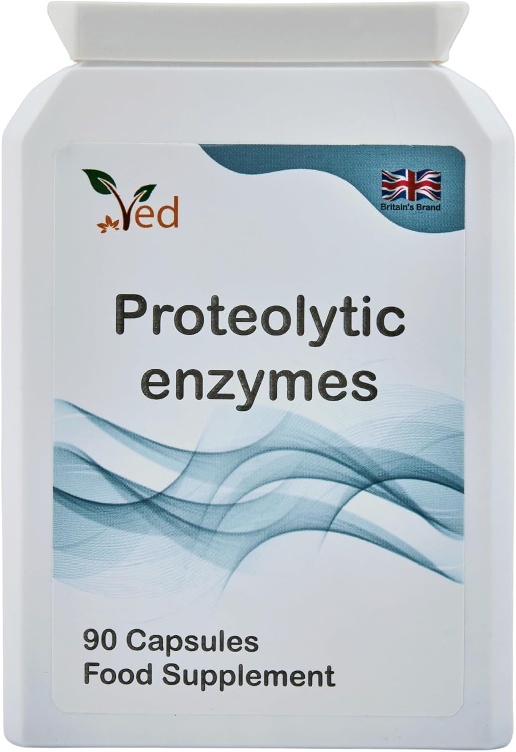 Ved Systemic Proteolytic Enzymes Complex, Mixed Enzyme Formula with Ginger 5 mg & Ionic Trade Minerals 15 mg 90 Capsule(3 Months Supply)