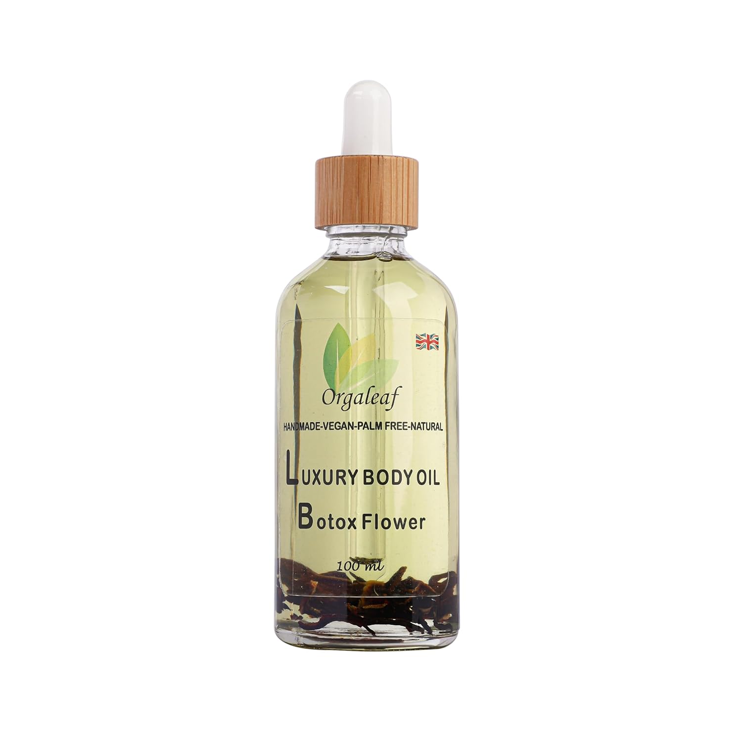 Orgaleaf Luxury Body Oil, Botox Flower, Handmade, Natural, Vegan, 100