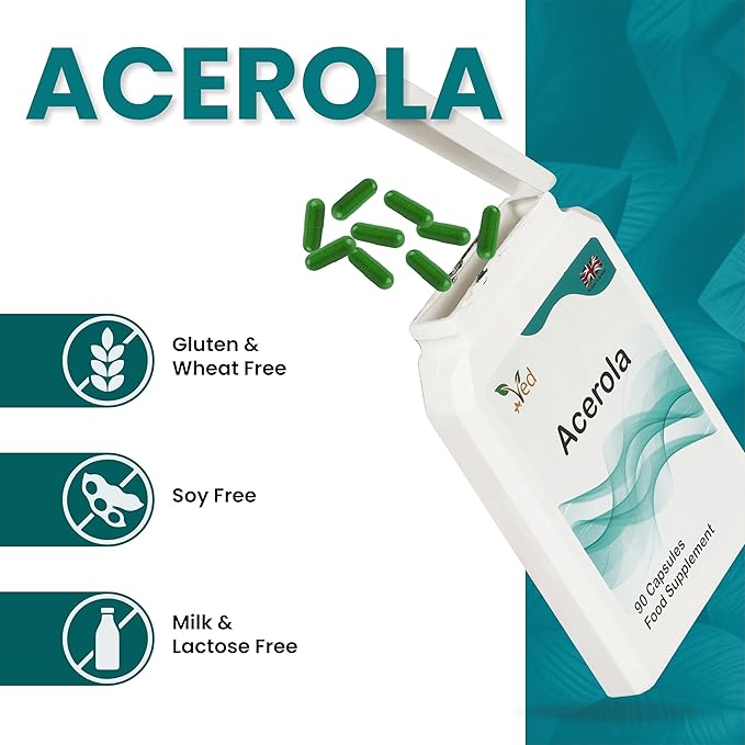 Ved Organic Acerola Cherry, 90 Capsule (45 Days Supply)