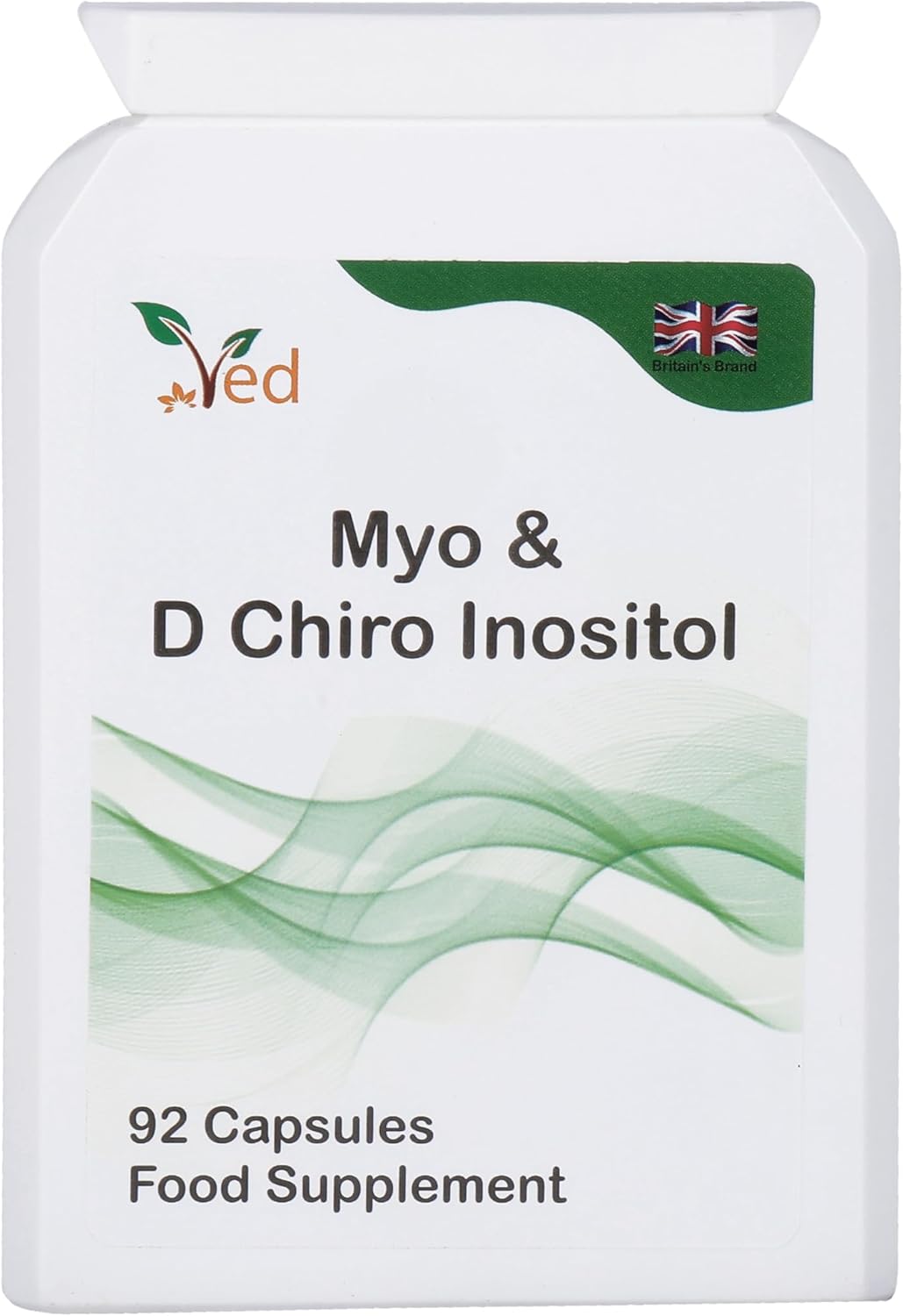 Ved Myo & D Chiro Inositol, myo- inositol 2000 mg & D Chiro Inositol 300 mg 92 Capsule (23 Days Supply)