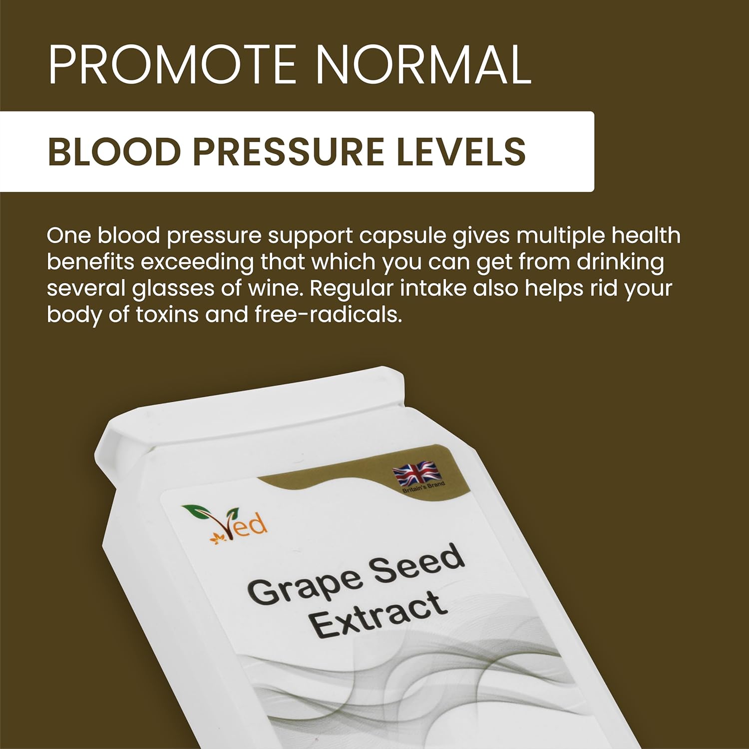 Ved OPC Grape Seed Extract Capsules, 90 Capsule (3 Months Supply)