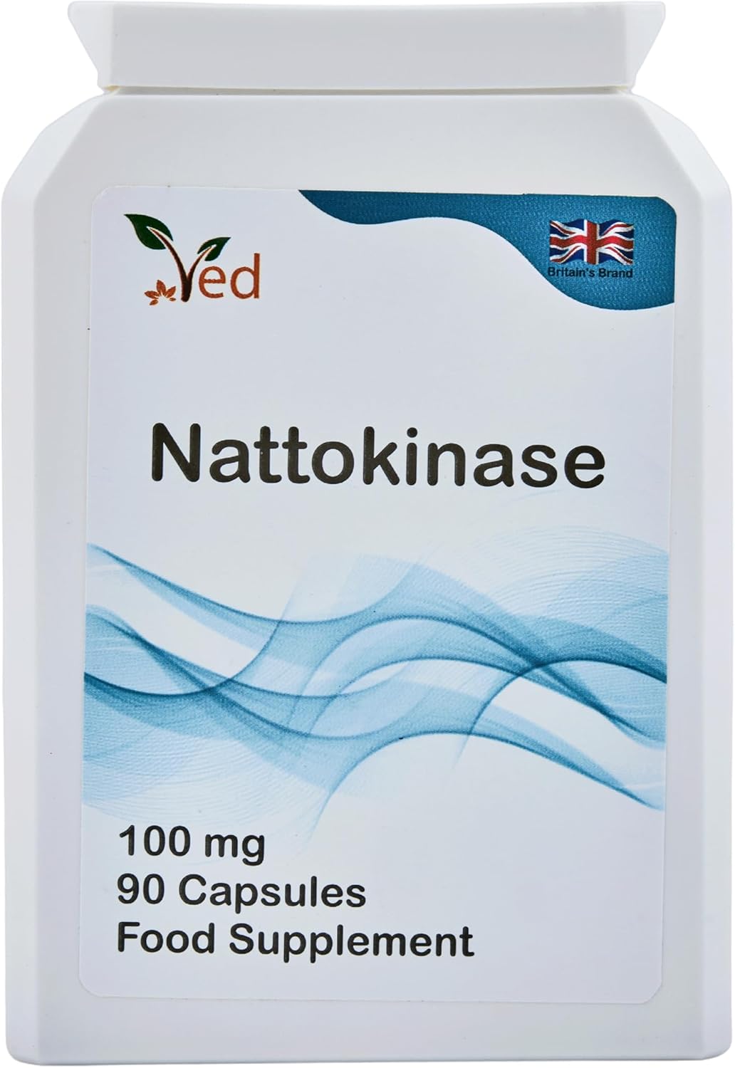 Ved Nattokinase, 2000 FU / 100mg, Nattokinase Natural Fermented Soybean Extract,Enzyme from Japanese Natto,90 Capsules (3 Months Supply)