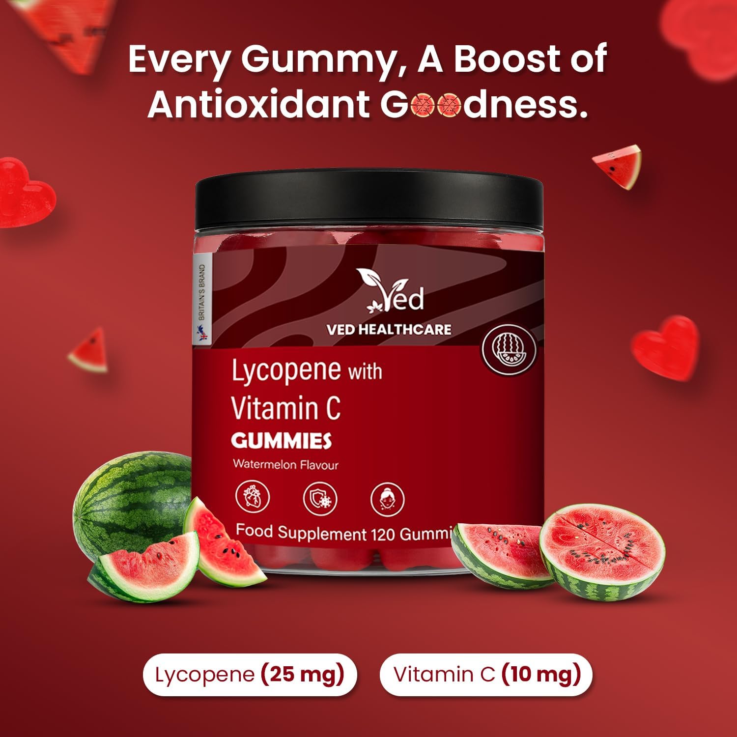 Ved Lycopene Supplements 120 Gummies